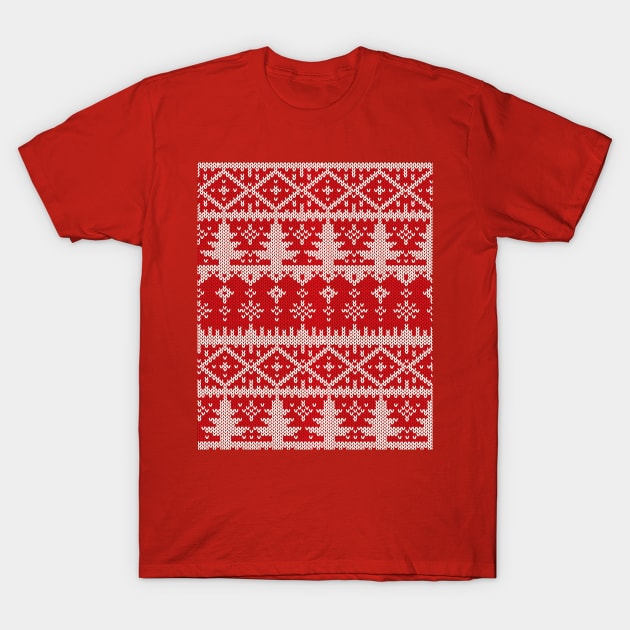 Beautiful Sweater Pattern, Perfect For Christmas And New Years', As Well As For A Party. T-Shirt by Kallin (Kaile Animations)